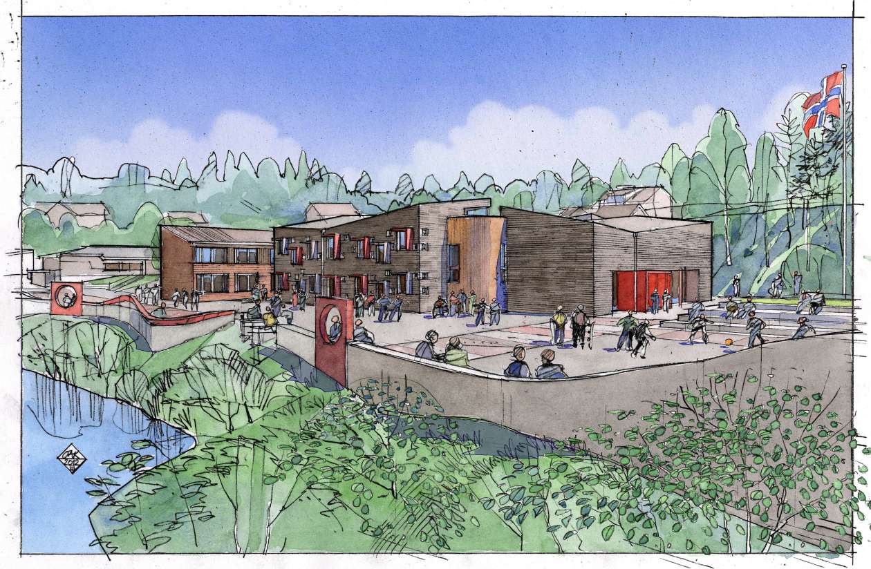 SØRLI-SKOLE med logo