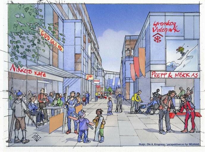 Perspektivtegning forretning