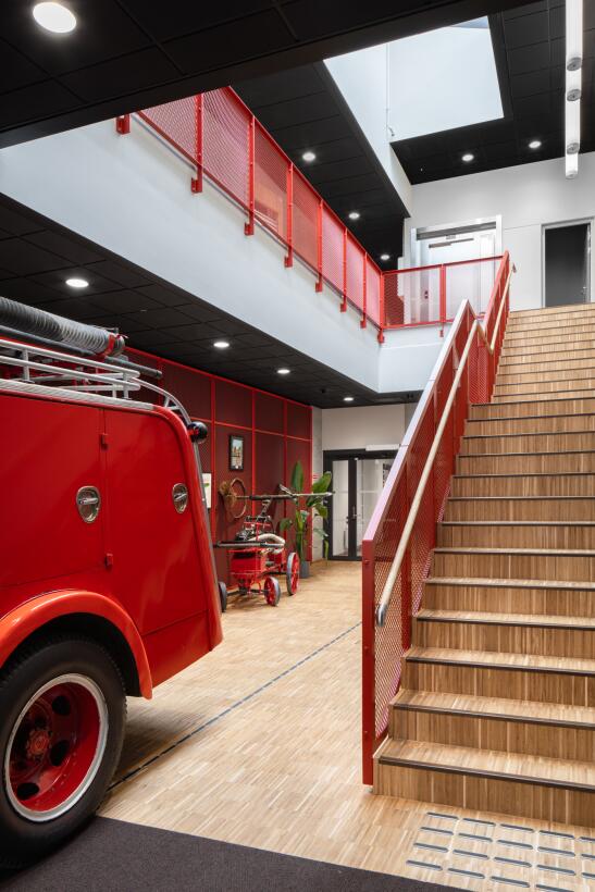 Lystad Brannstasjon interiør